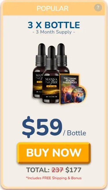 MannaFlux 3 bottle